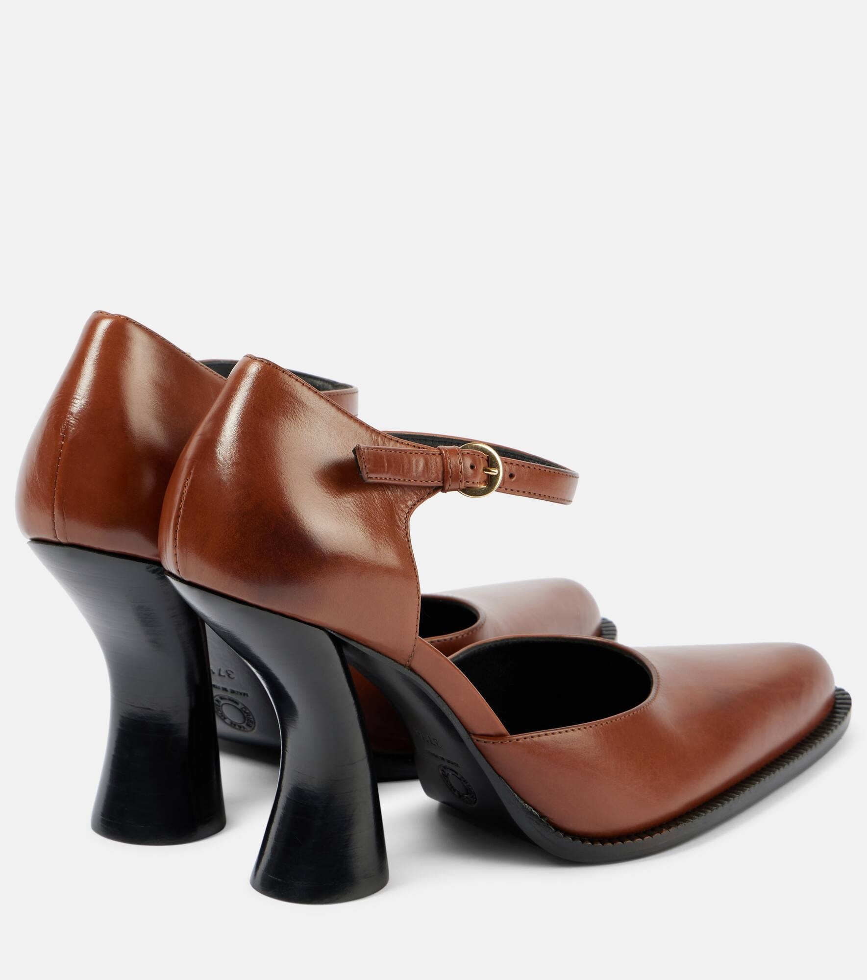 95 leather Mary Jane pumps - 3