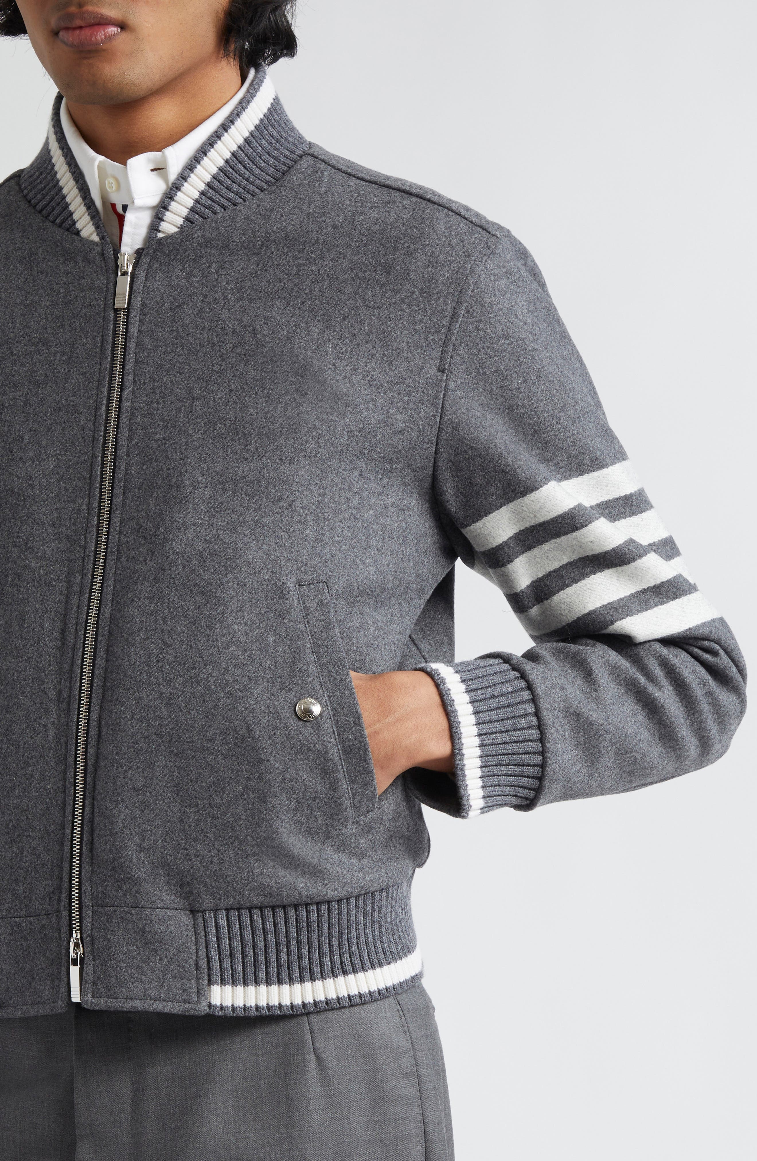 Wool & Cashmere Bomber Jacket - 4