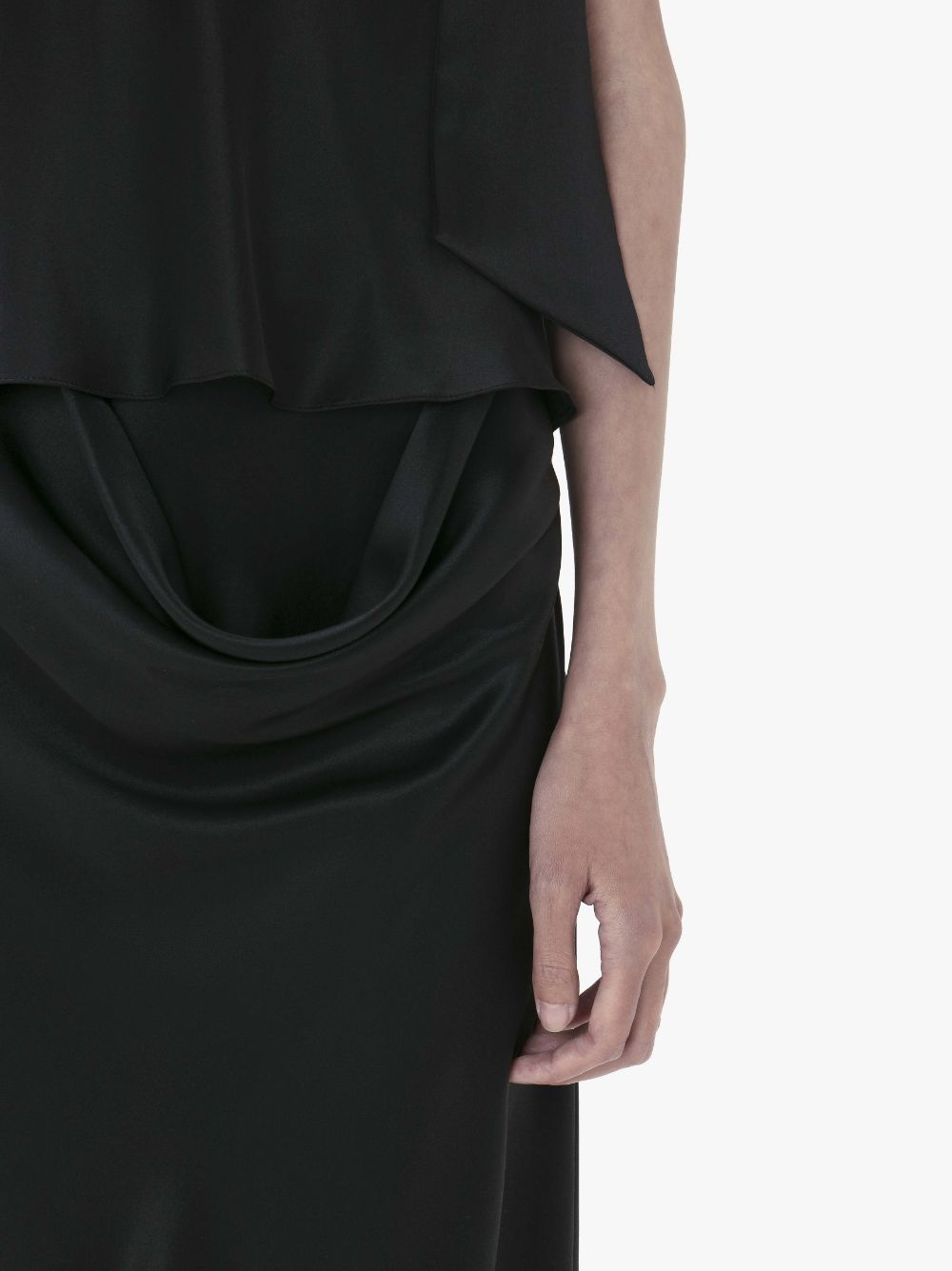 SILK MIDI SKIRT - 5