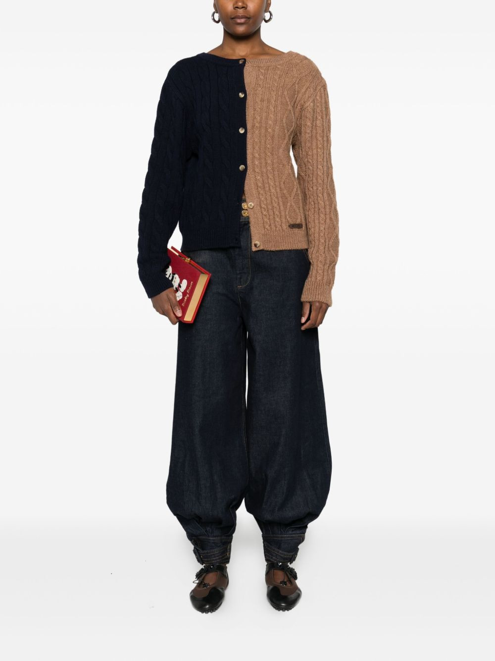 cable-knit cardigan - 2