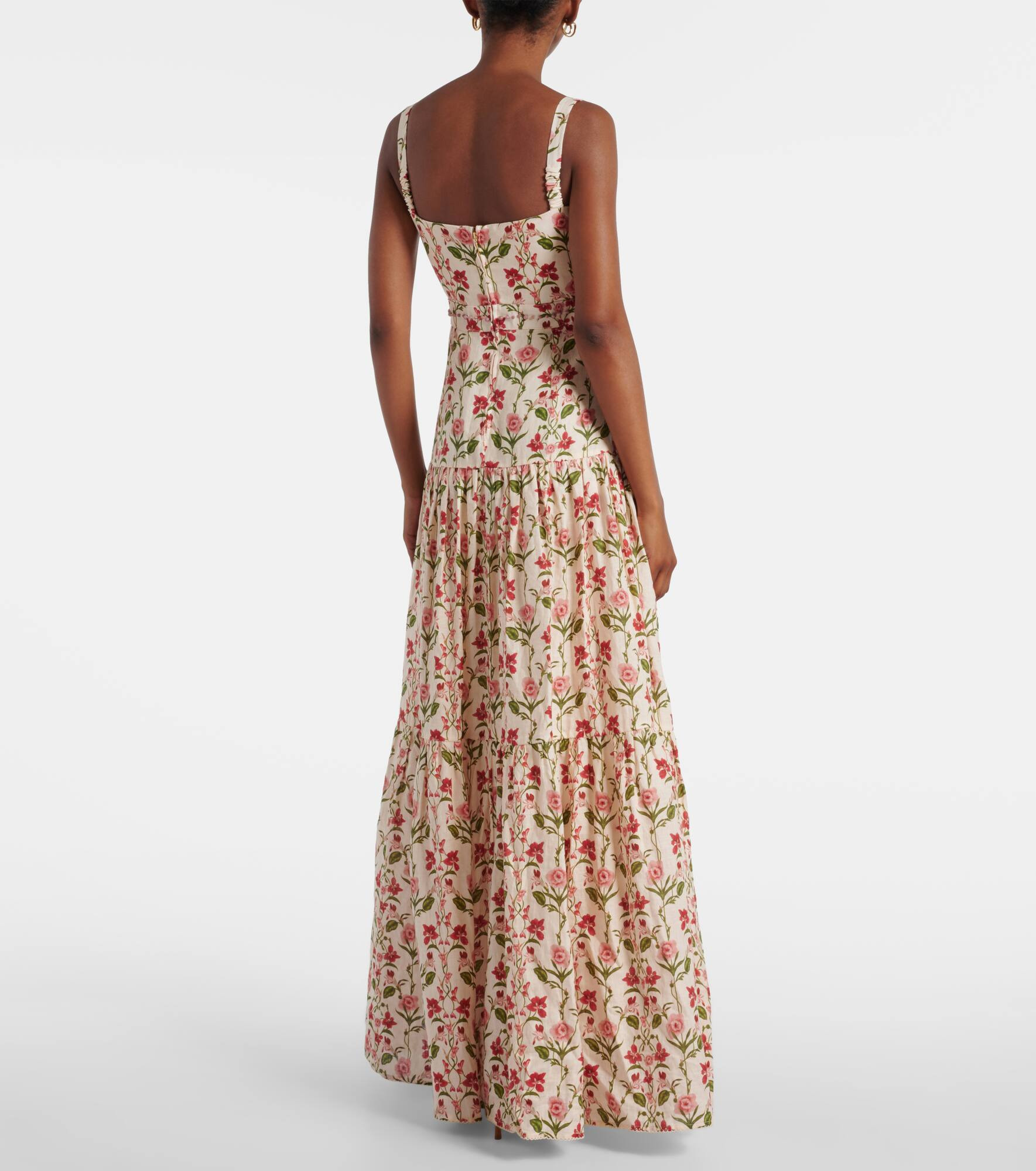 Lima floral linen maxi dress - 3