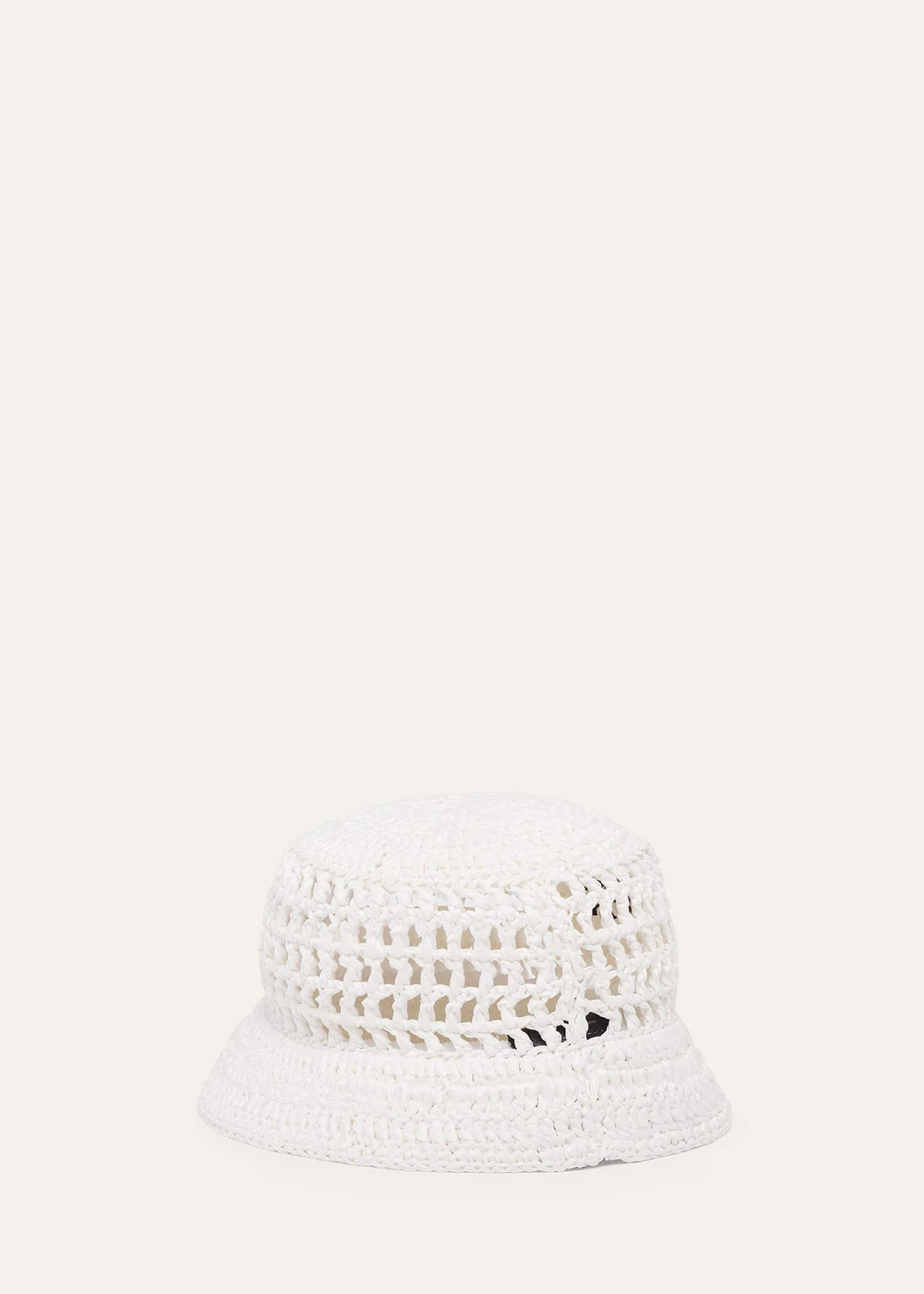 Logo Cutout Raffia Bucket Bag - 3
