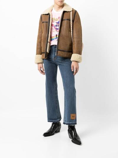 doublet bootcut cropped jeans outlook