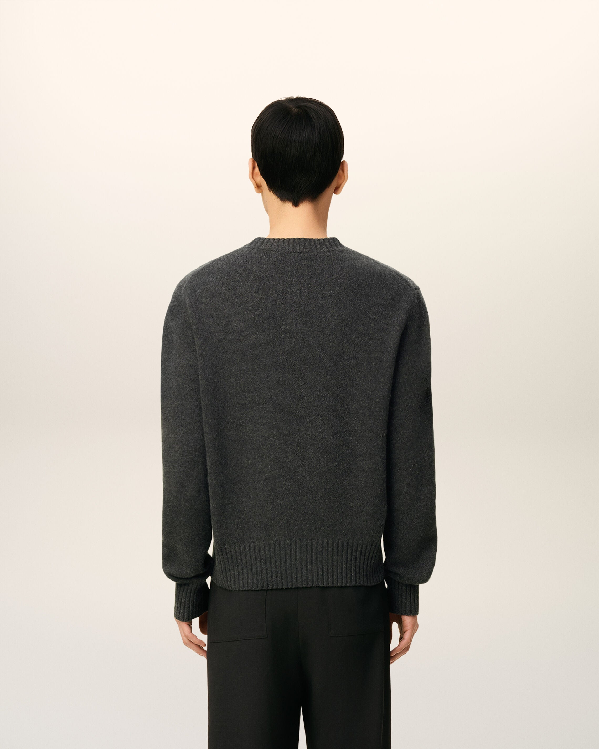 BLACK CASHMERE AMI DE COEUR CREWNECK SWEATER - 5
