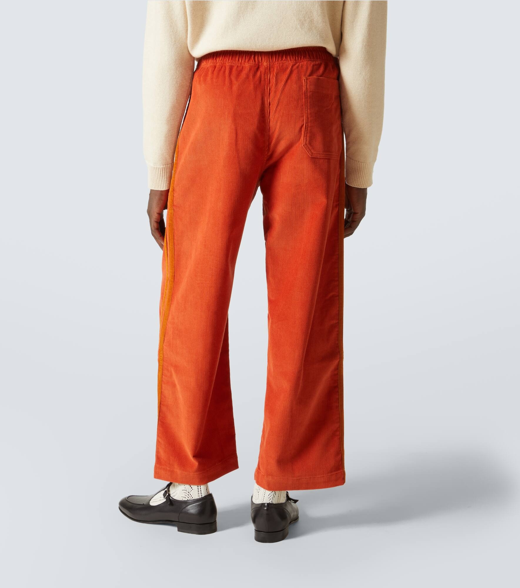 Cotton corduroy straight pants - 4