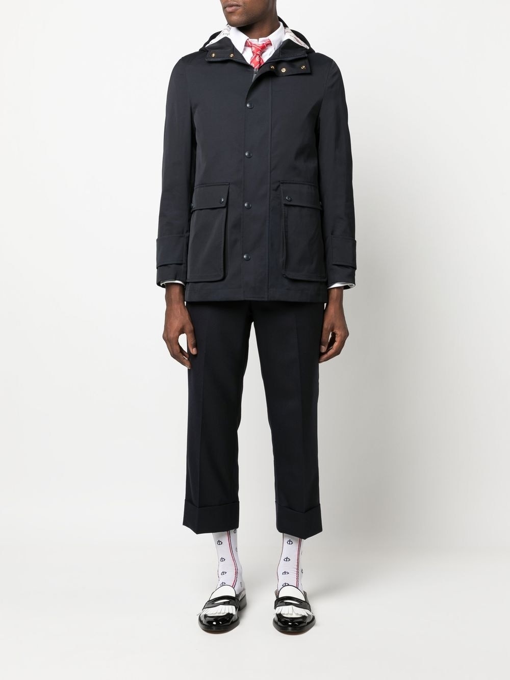 hooded parka coat - 2