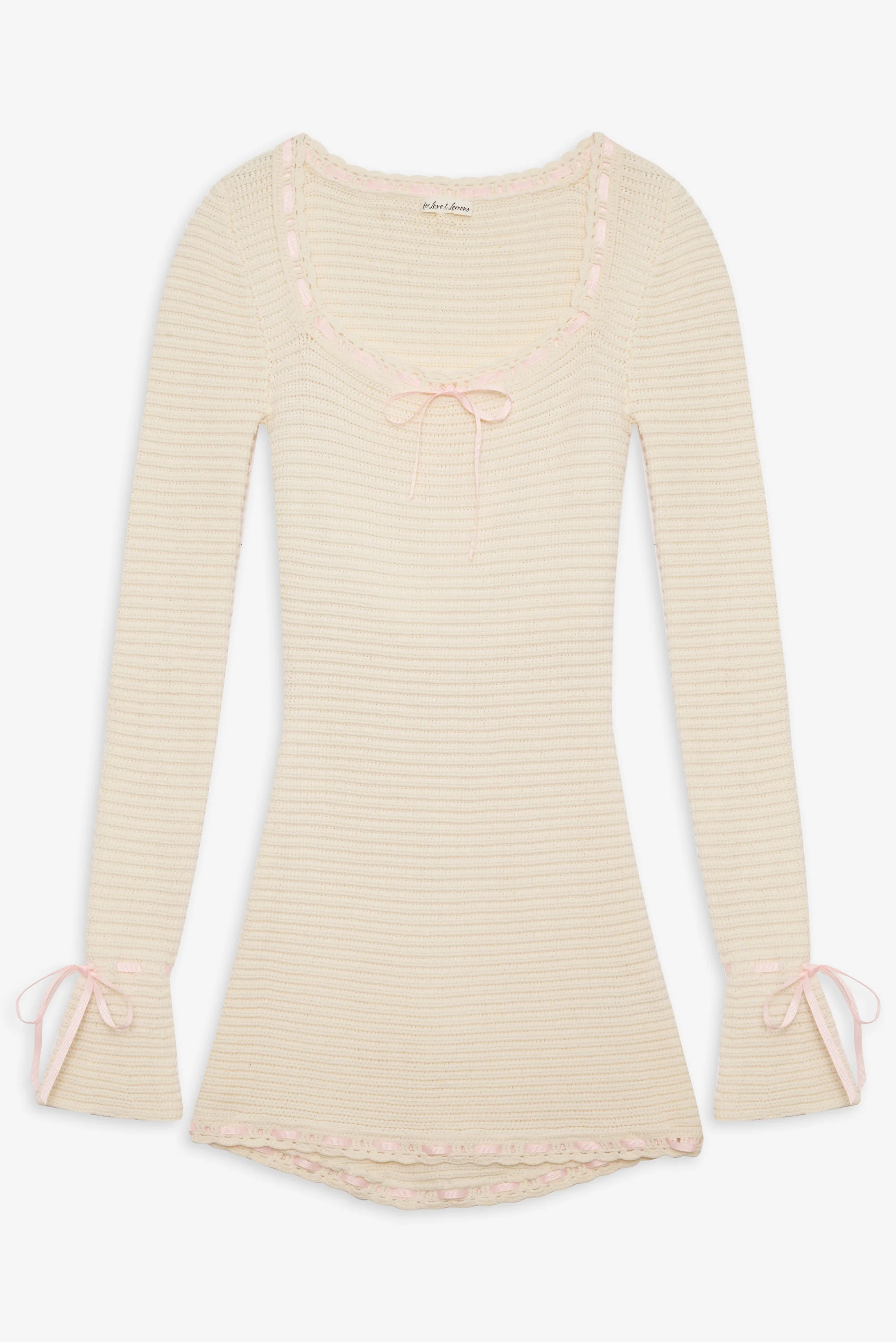 Olina Crochet Mini Dress - 1