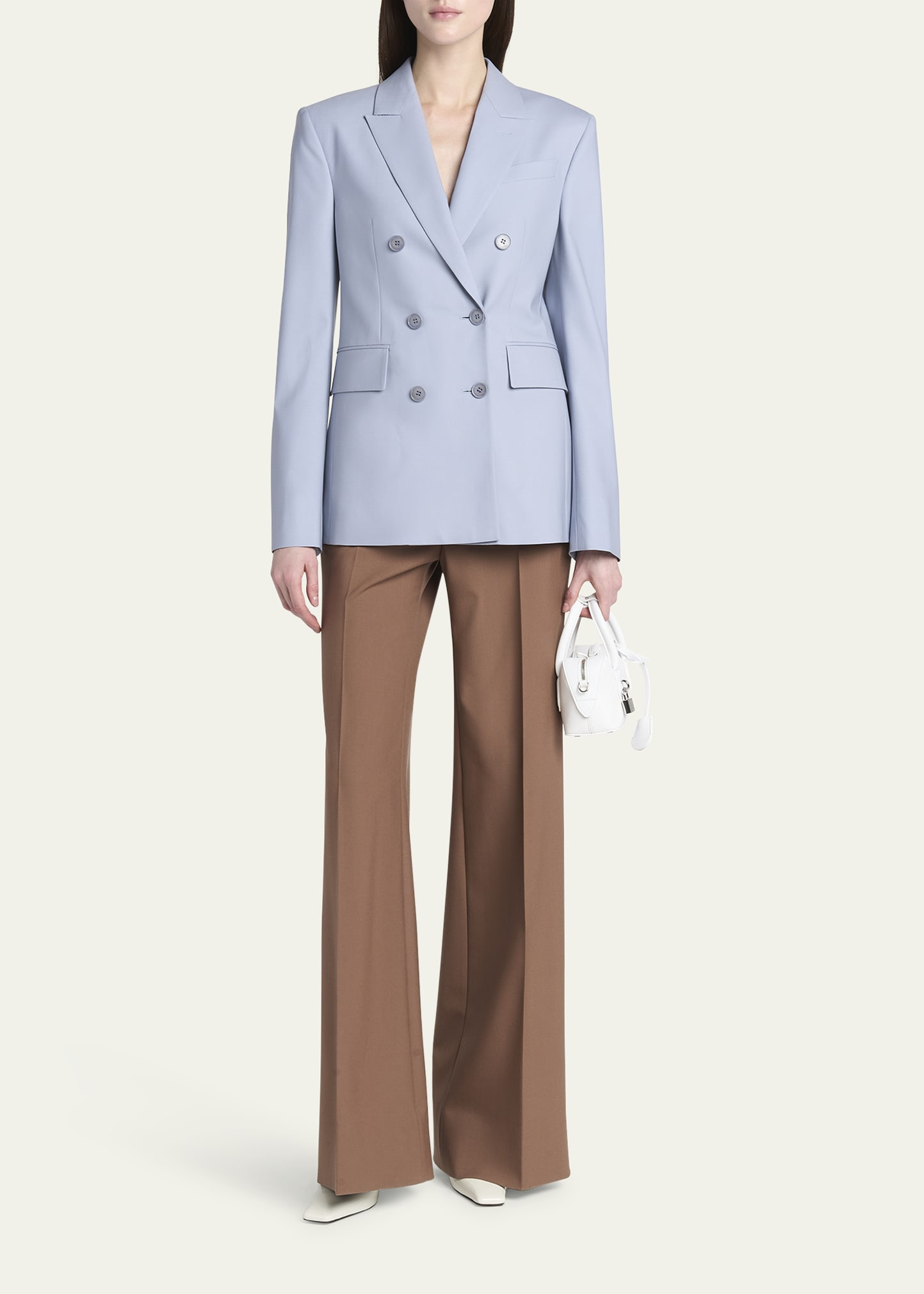 Double-Breasted Wool Blazer - 2