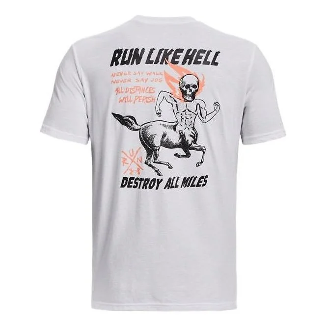 Under Armour Run Like Hell T-shirt 'White' 1376972-100 - 1