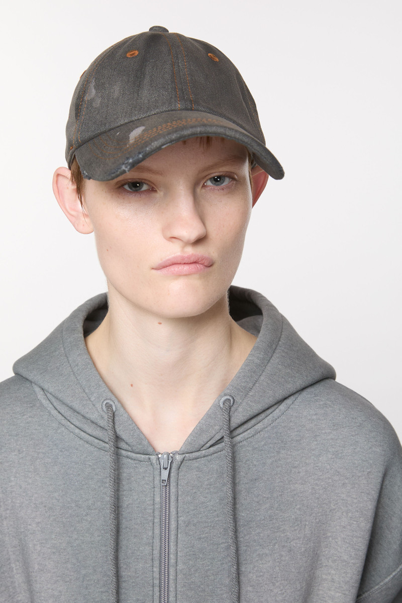 Acne Studios Denim cap - Black outlook