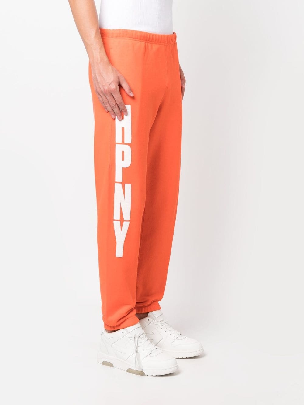 HPNY-print tapered track pants - 3