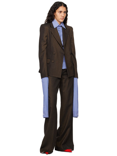 Jean Paul Gaultier Brown 'The Thong Suit' Trousers outlook