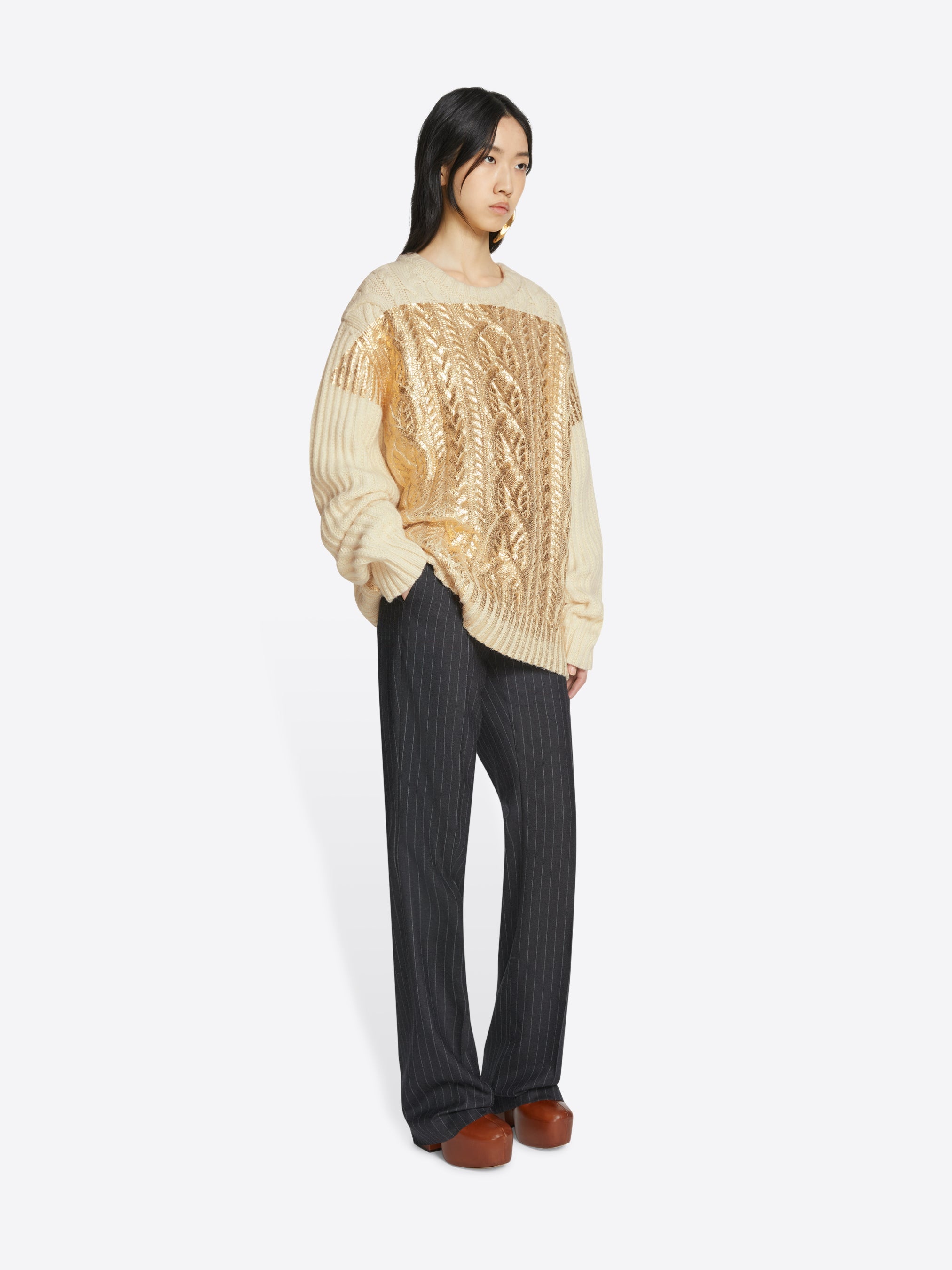GOLD FOIL SWEATER - 3