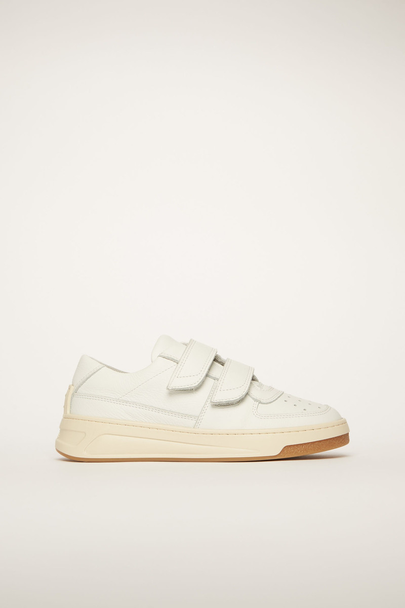Velcro-strap sneakers white 1