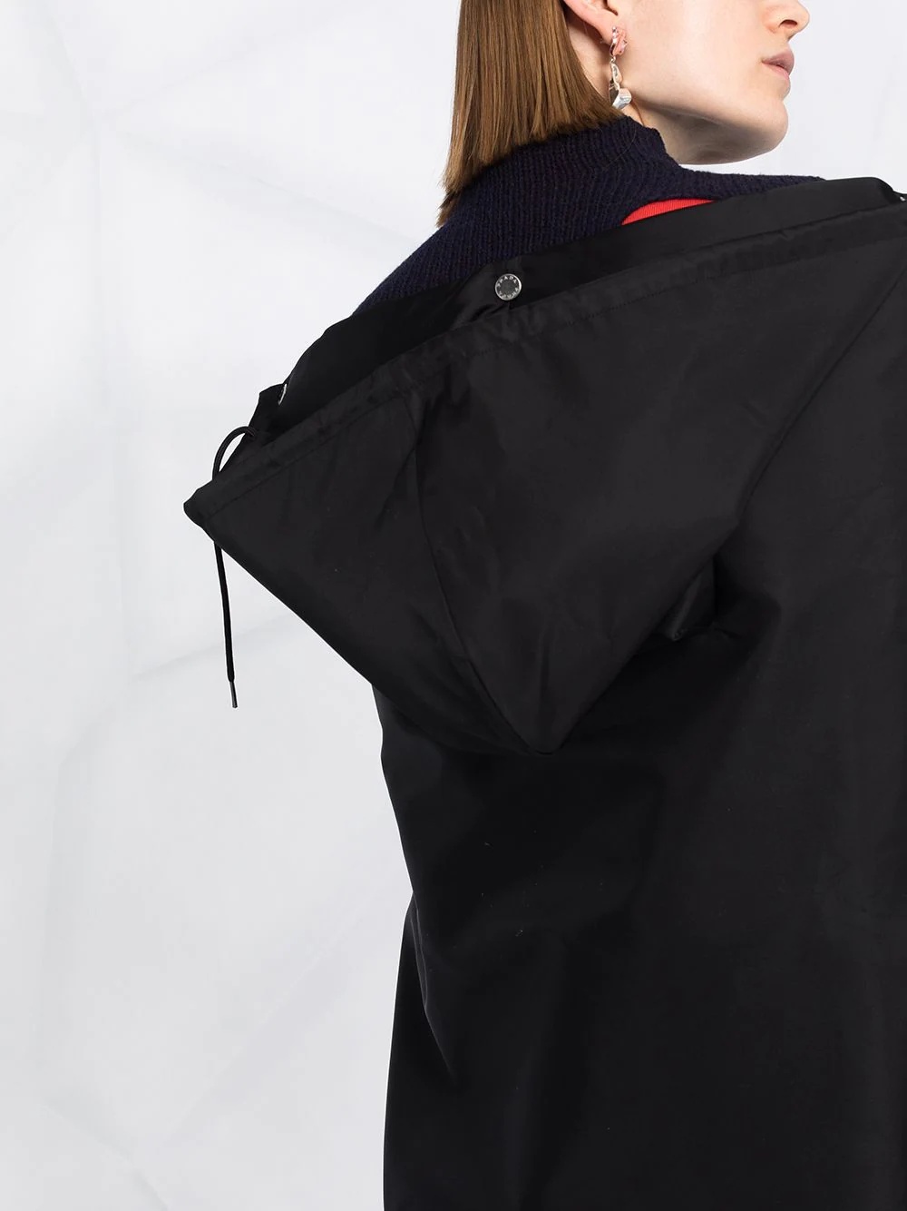 Re-Nylon gabardine cape - 5