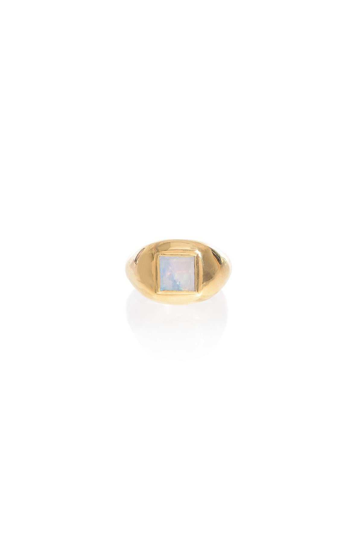 Medium Ring in 18k Gold & Mother of Pearl Stone - 1