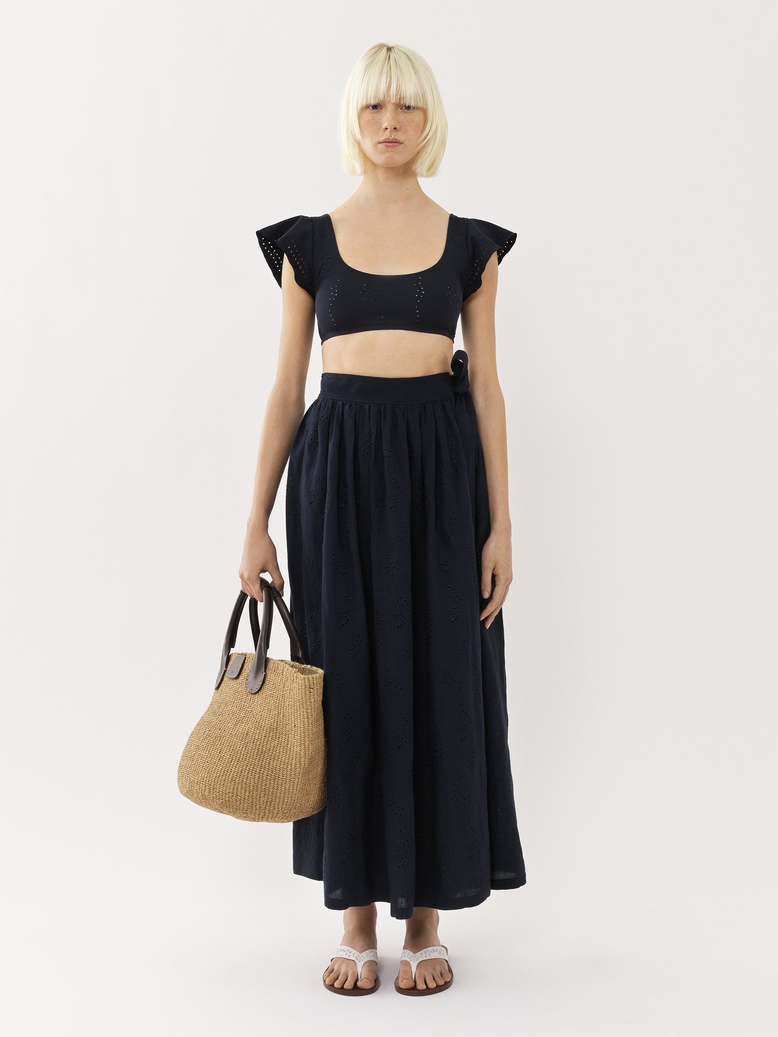 CHLOÉ X ERES PALOMA LONG WRAP SKIRT - 2