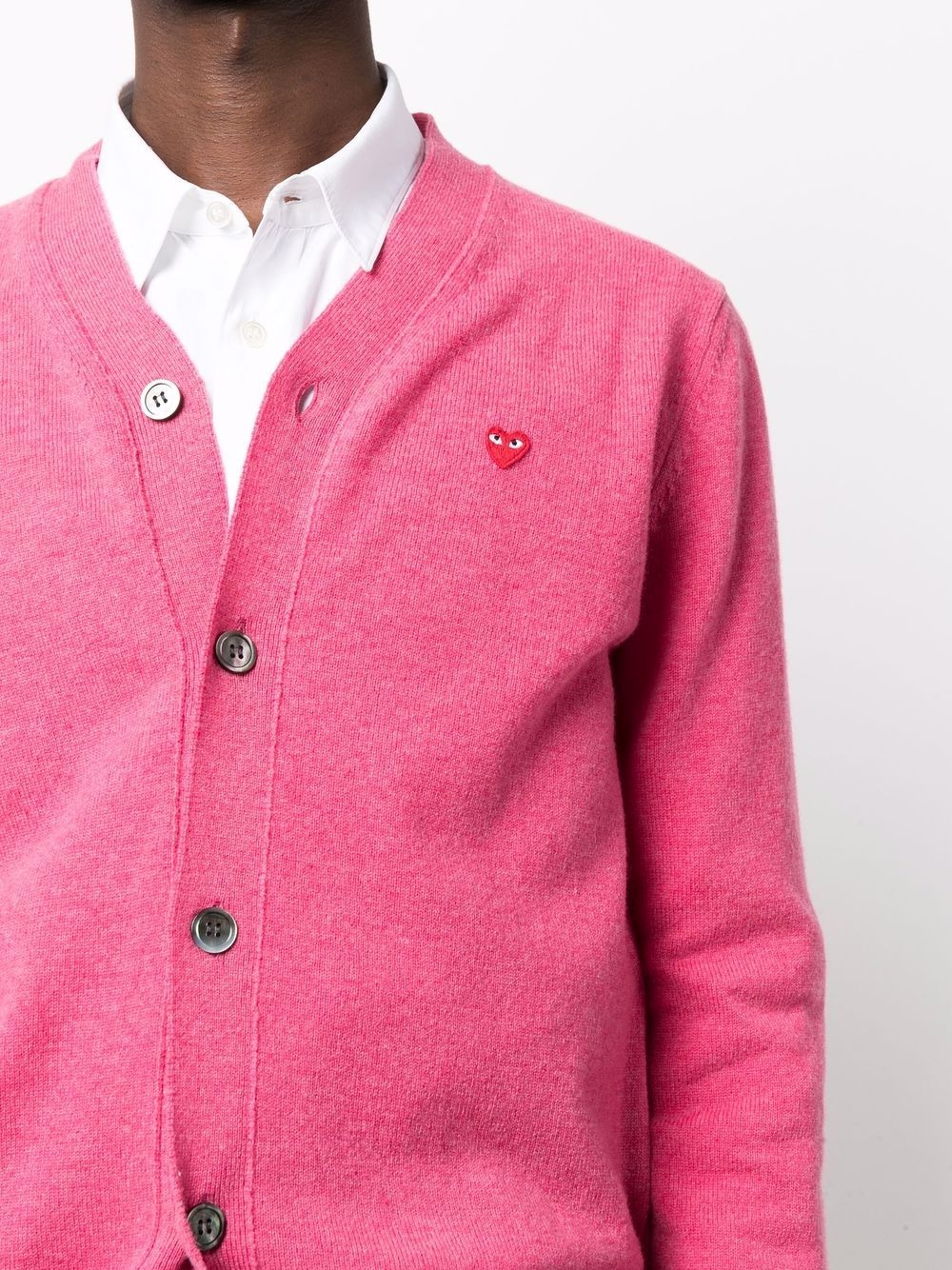 fine-knit wool cardigan - 5
