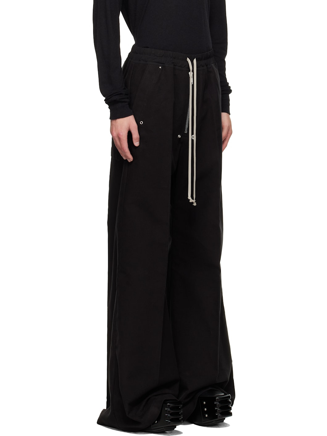 Black Concordians Wide Bela Trousers - 2