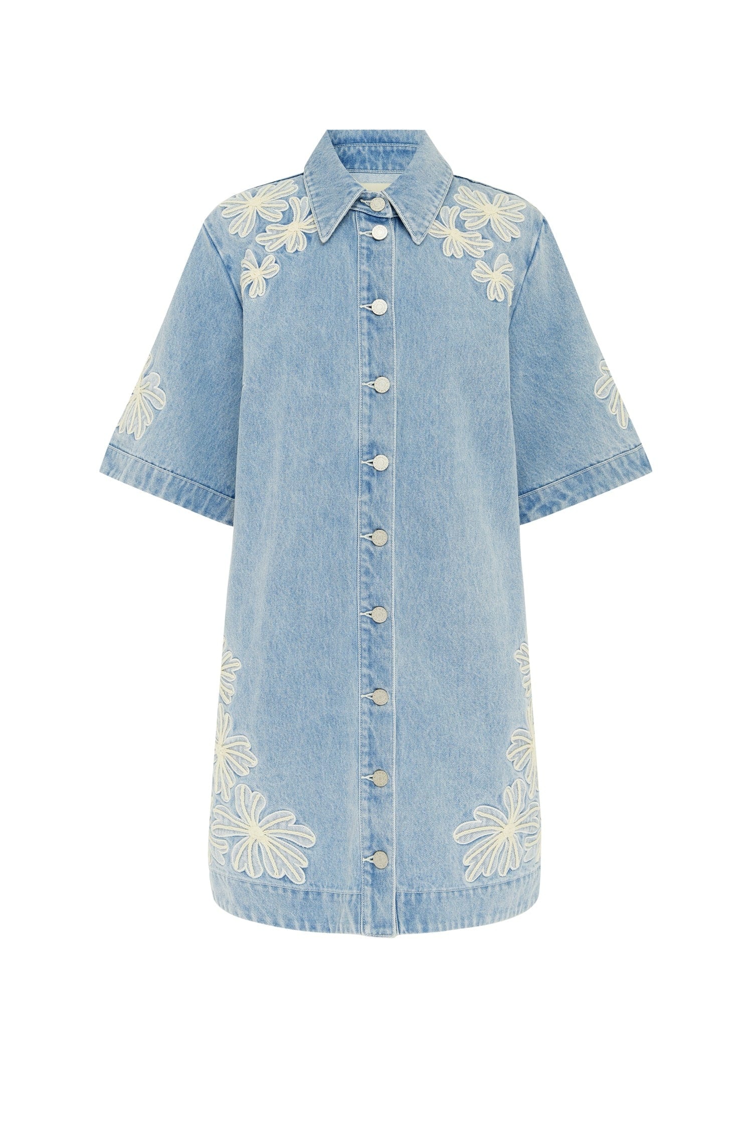 Charlene Denim Mini Dress - 5