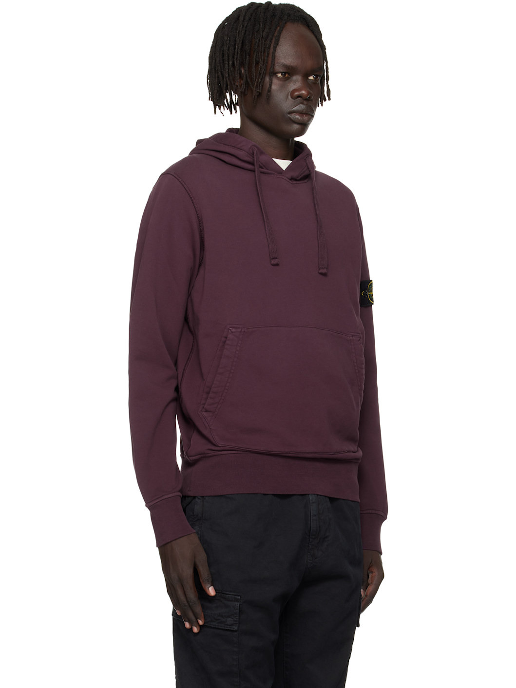 Purple 6100062 Organic Cotton Fleece Hoodie - 2