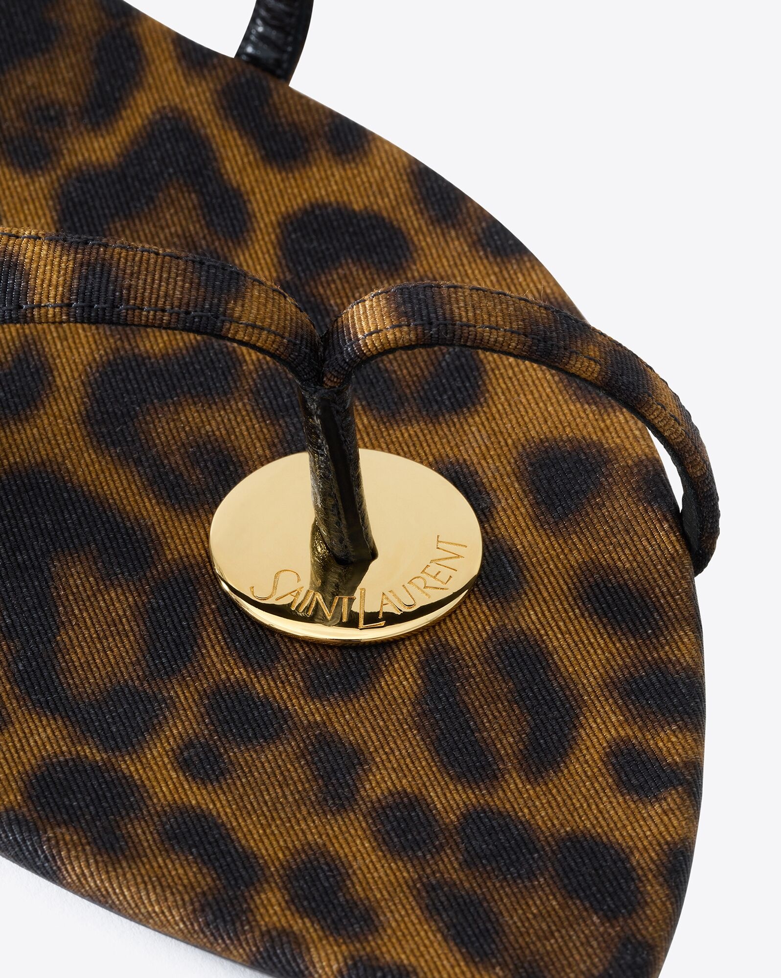 tanger slides in leopard grosgrain - 4