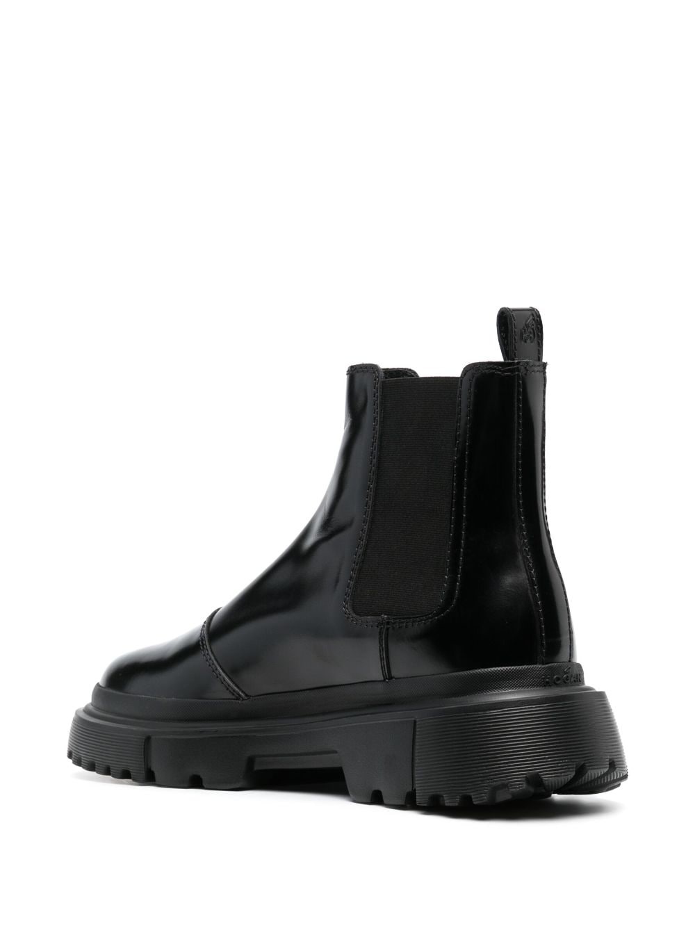 Chelsea round-toe leather boots - 3