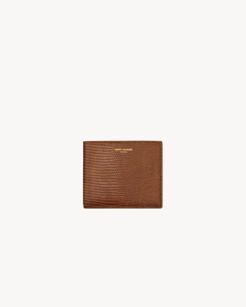 SAINT LAURENT PARIS EAST/WEST WALLET IN LIZARD 1