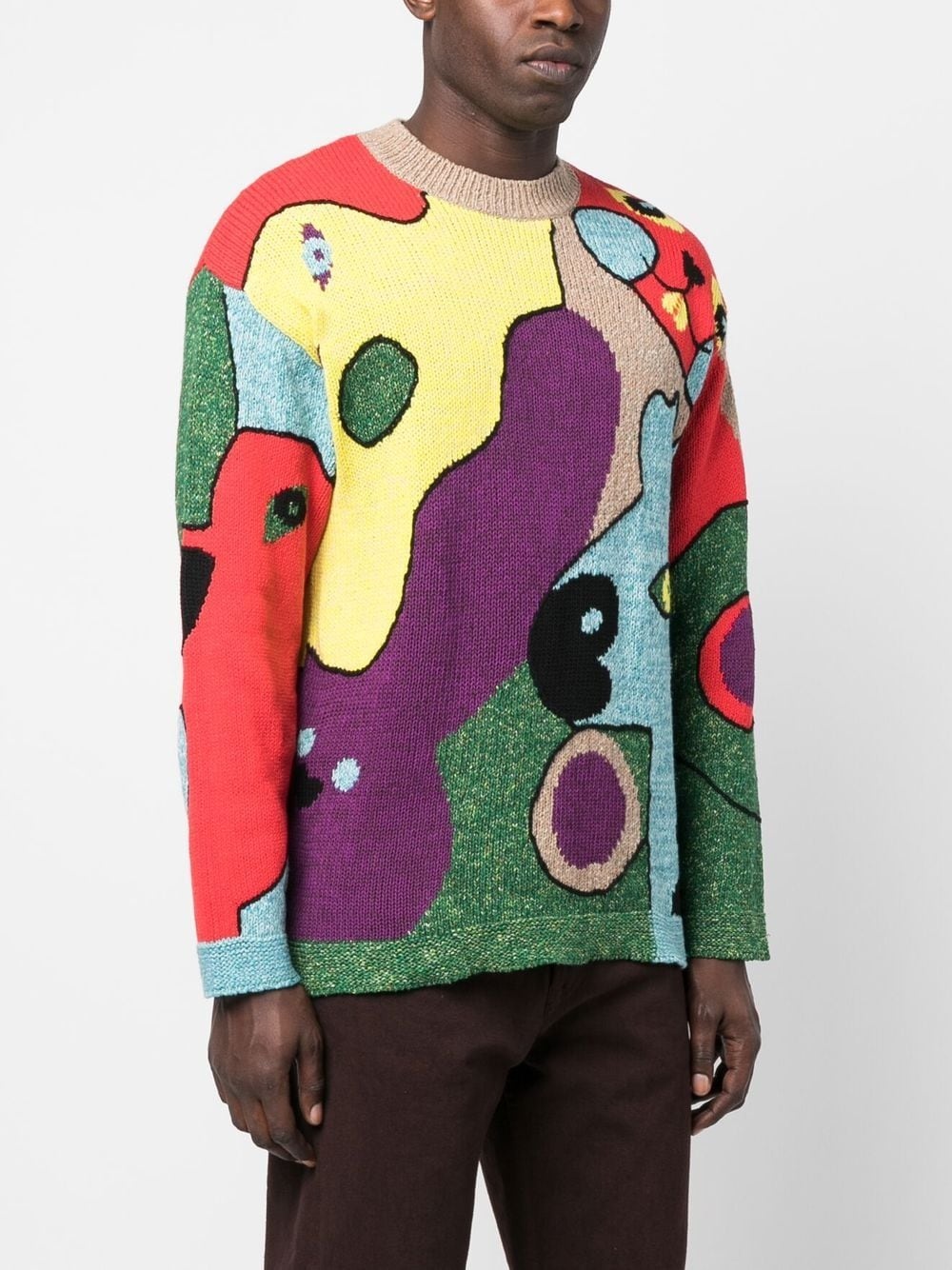 multicolour knitted jumper - 3