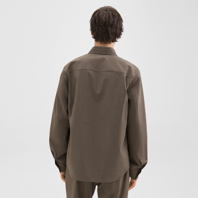 Garvin Shirt Jacket in Stretch Wool 4