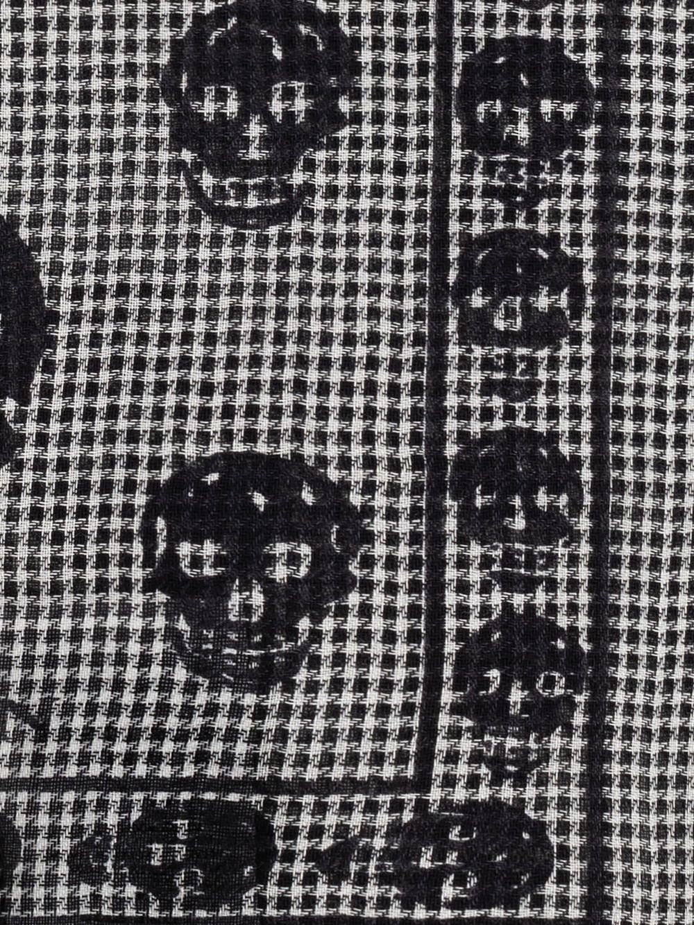 skull-print scarf - 3