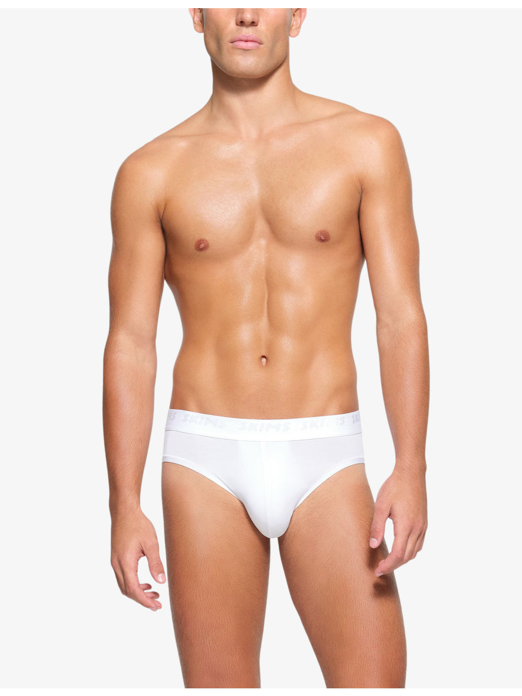 Branded-waistband pack of three stretch-modal briefs - 2