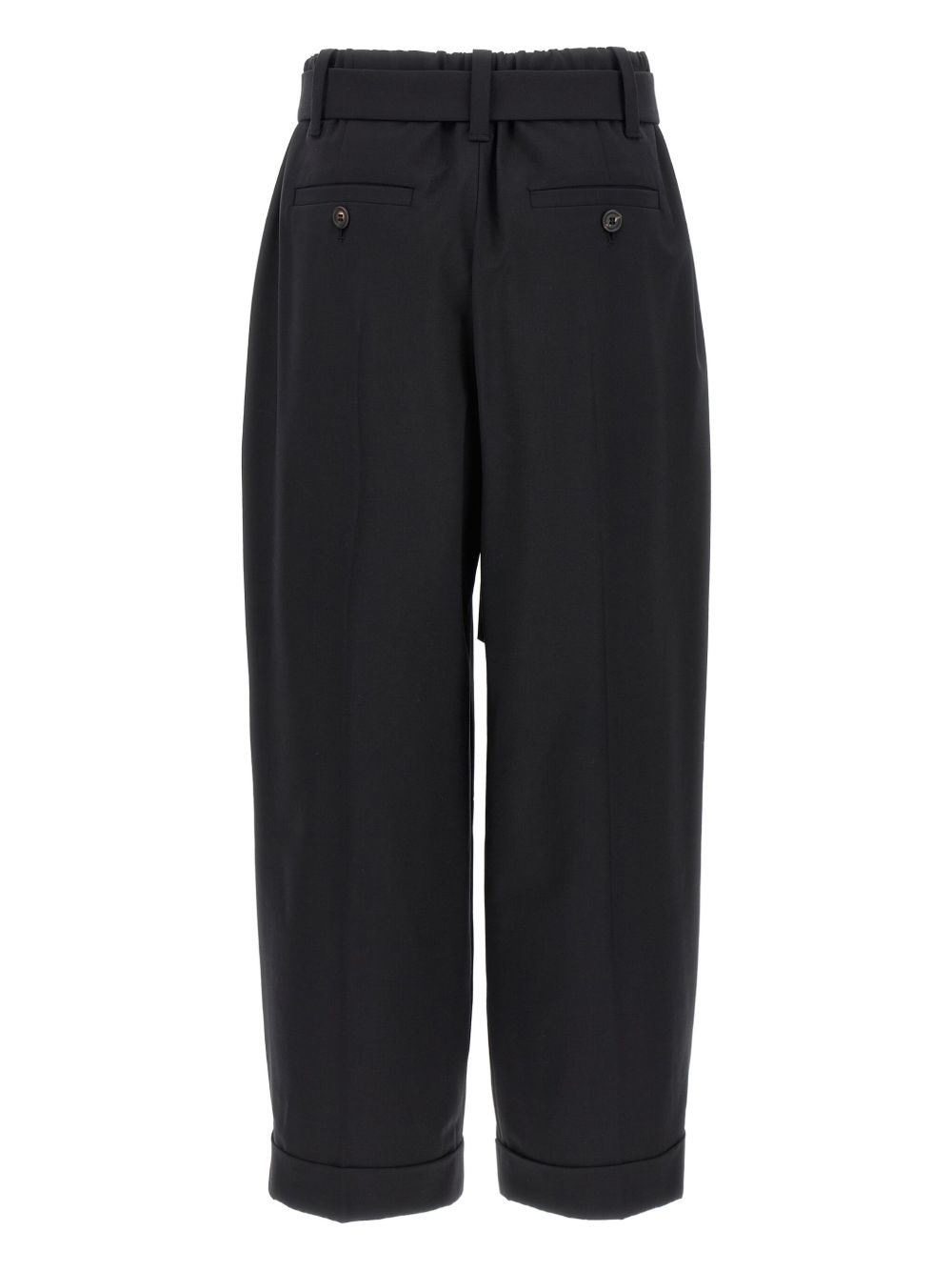 high-waisted belted trousers - 2