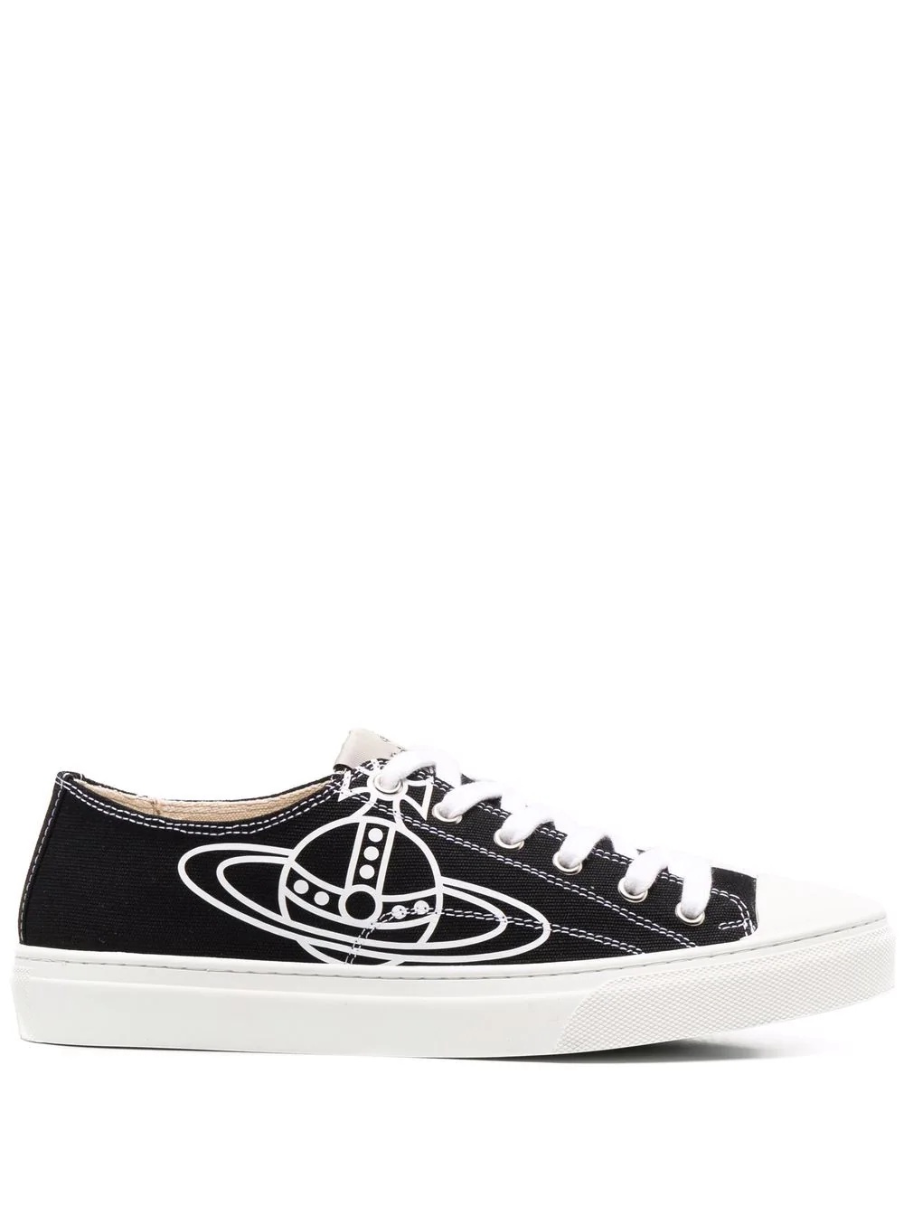 Orb-logo low-top sneakers - 1