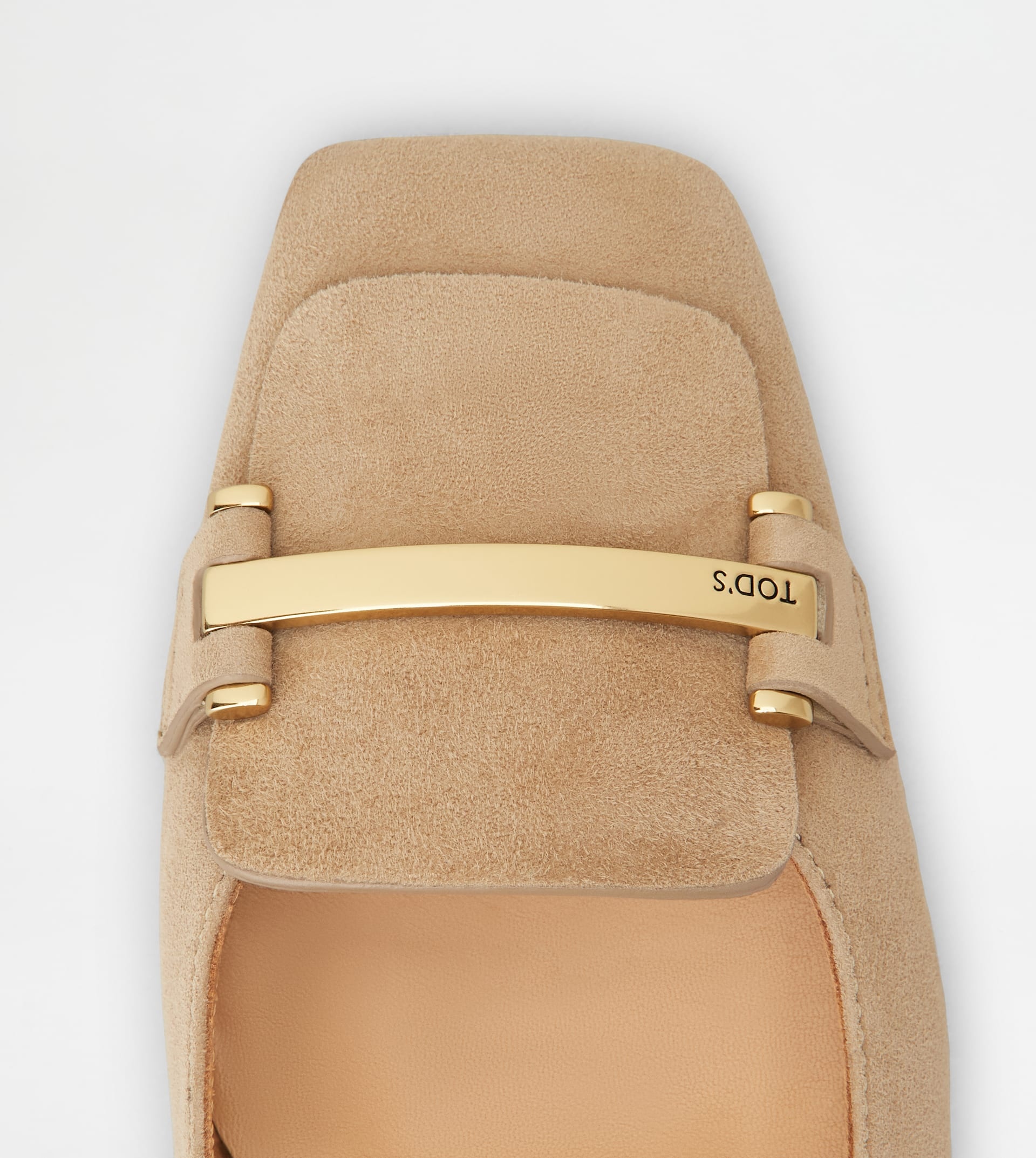 SLINGBACK PUMPS IN SUEDE - BEIGE - 5