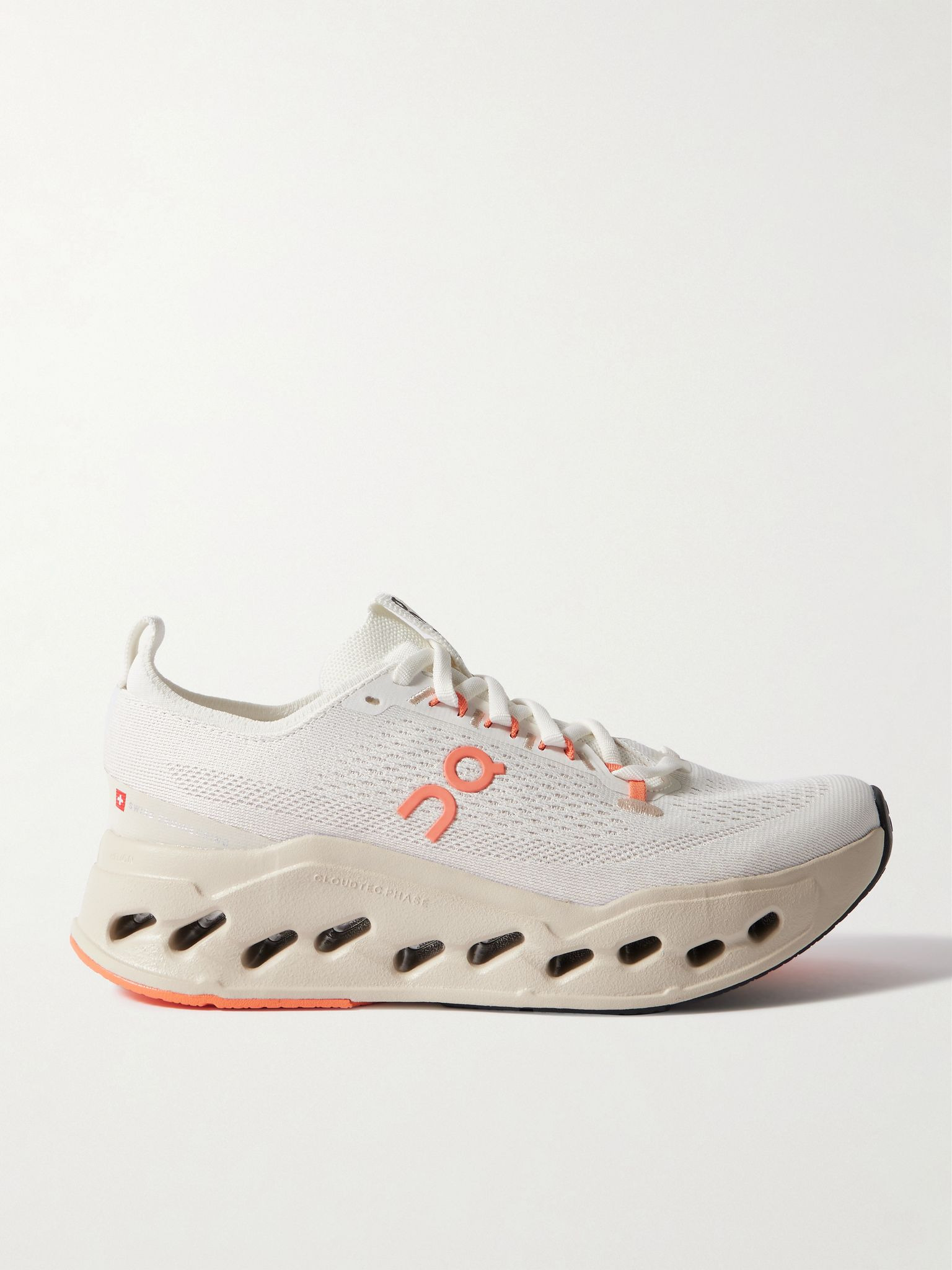 Cloudsurfer Max rubber-trimmed mesh sneakers Blush - 1