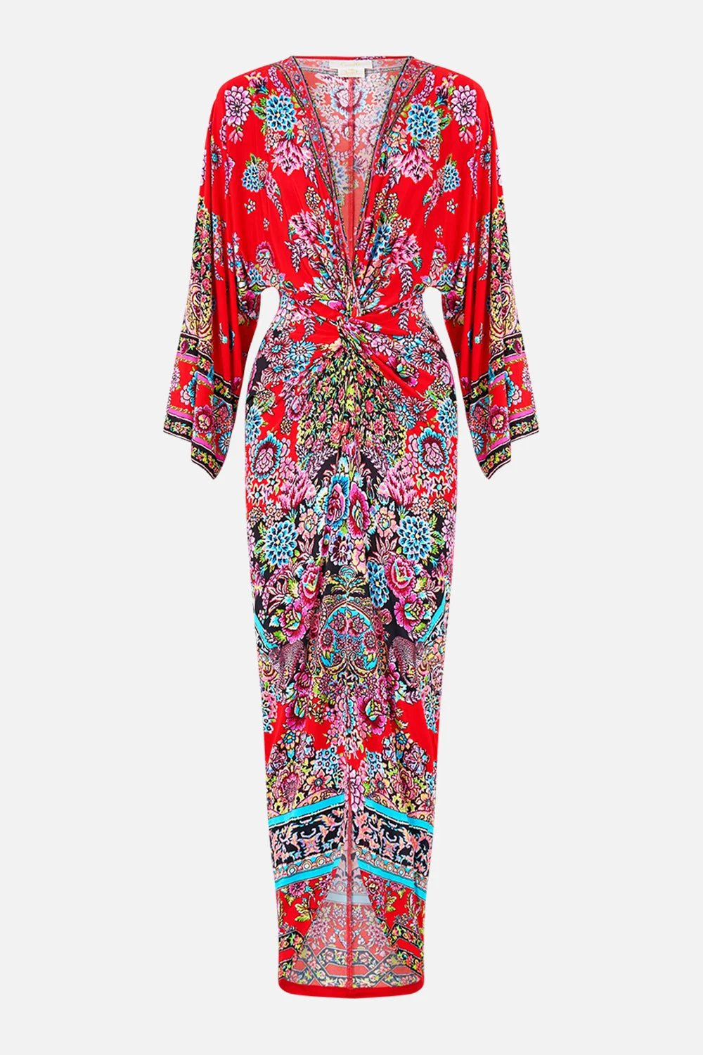 LONG SPLIT FRONT TWIST DRESS - 1