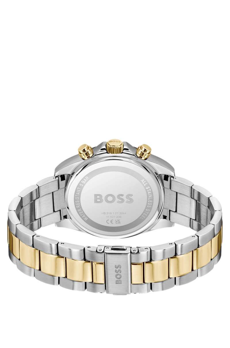 STEEL-BRACELET WATCH WITH BLACK DIAL 3