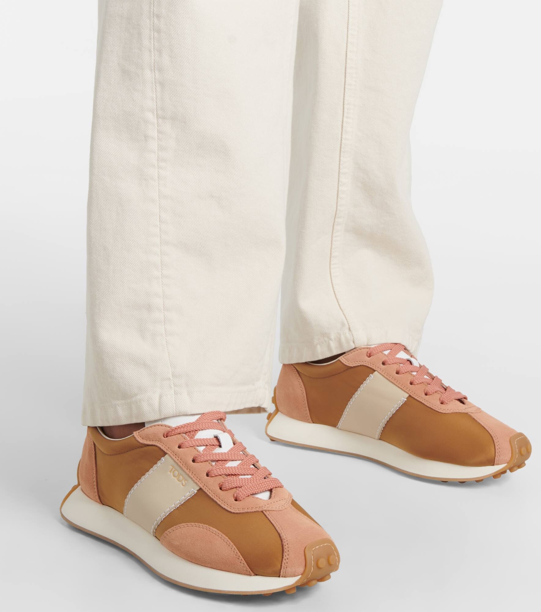 T Vintage suede and technical sneakers - 4