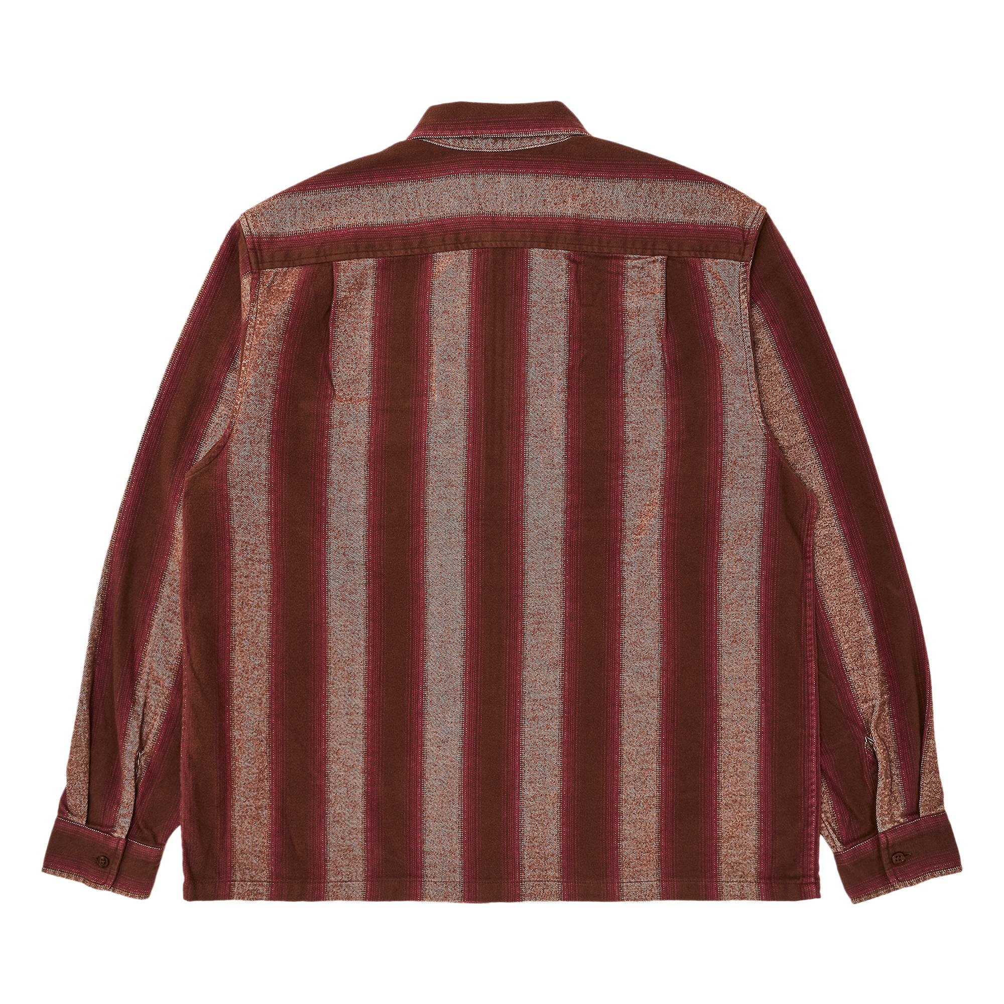 トップス Supreme Stripe Flannel Zip Up ShirtBrown Supreme Stripe Flannel Zip Up Shirt Brown Men's - FW23 - US