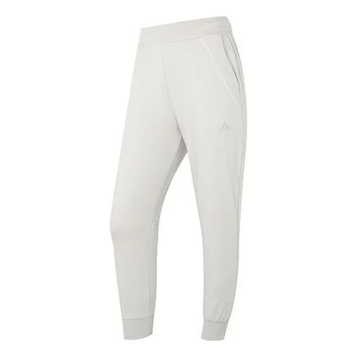 (WMNS) adidas Knit Pants 'White' HZ3002 - 1