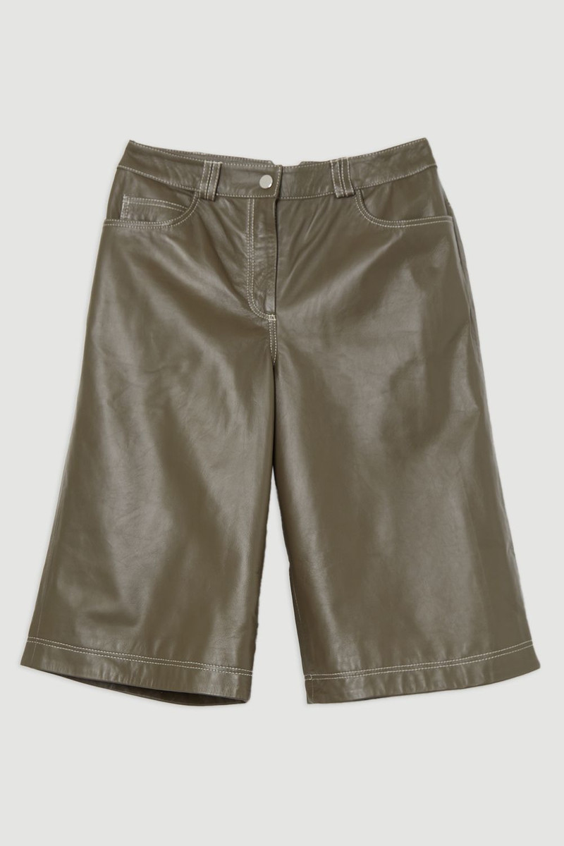 Leather 5 Pocket Bermuda Short 4