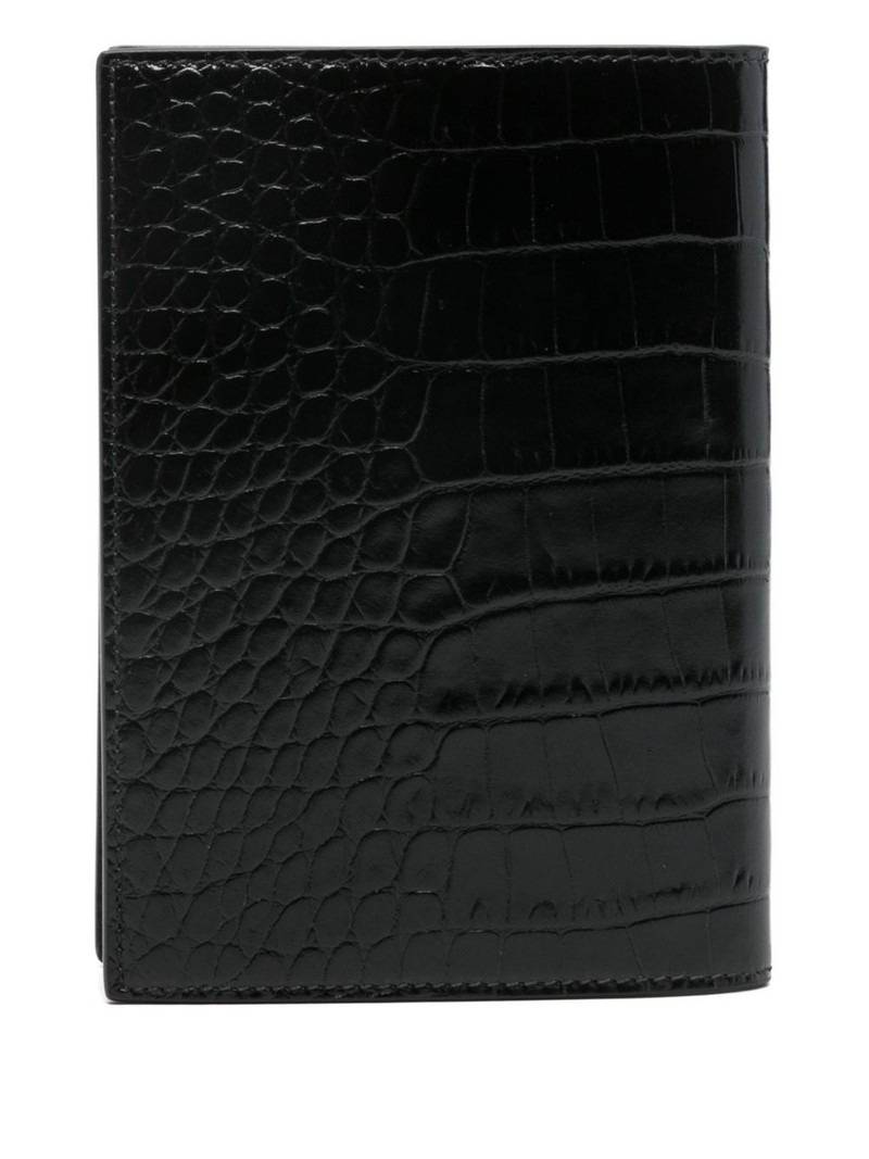 TOM FORD crocodile-effect wallet outlook