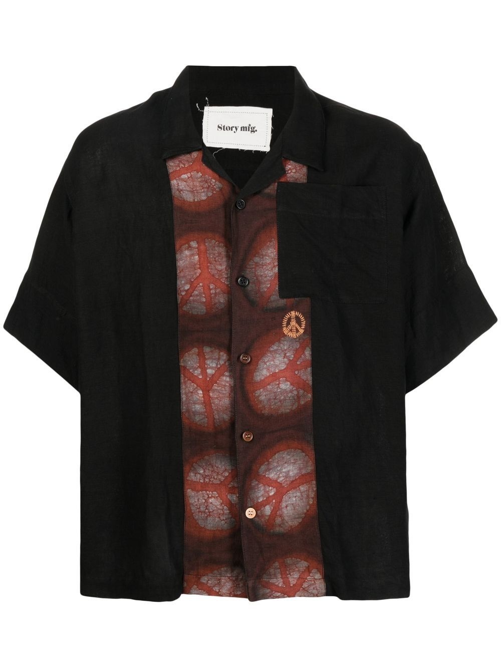 PEACE GREETINGS LINEN SHIRT - 1