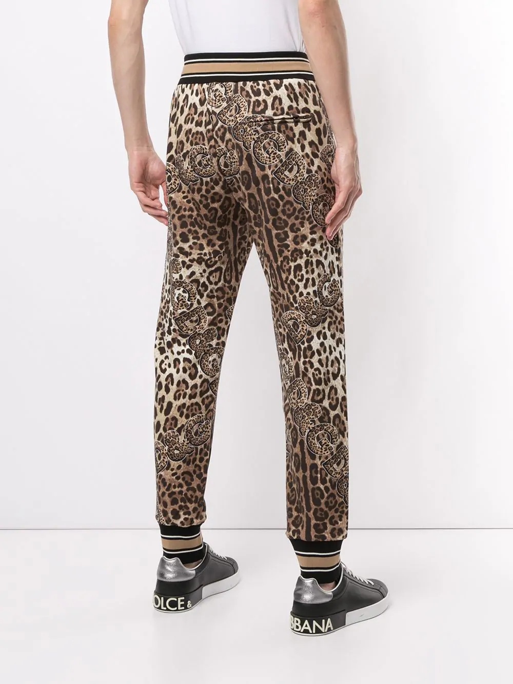 leopard-print track pants - 4