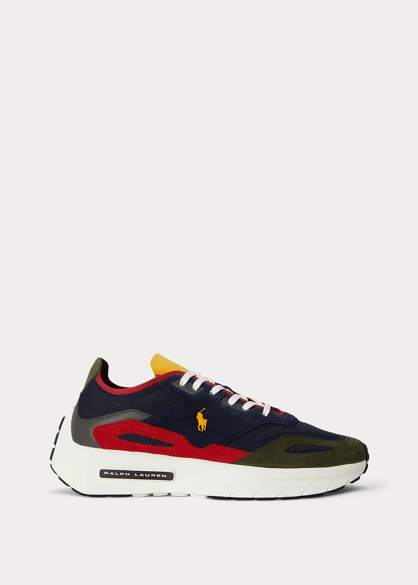 Boerum Suede-Paneled Knit Sneaker - 1