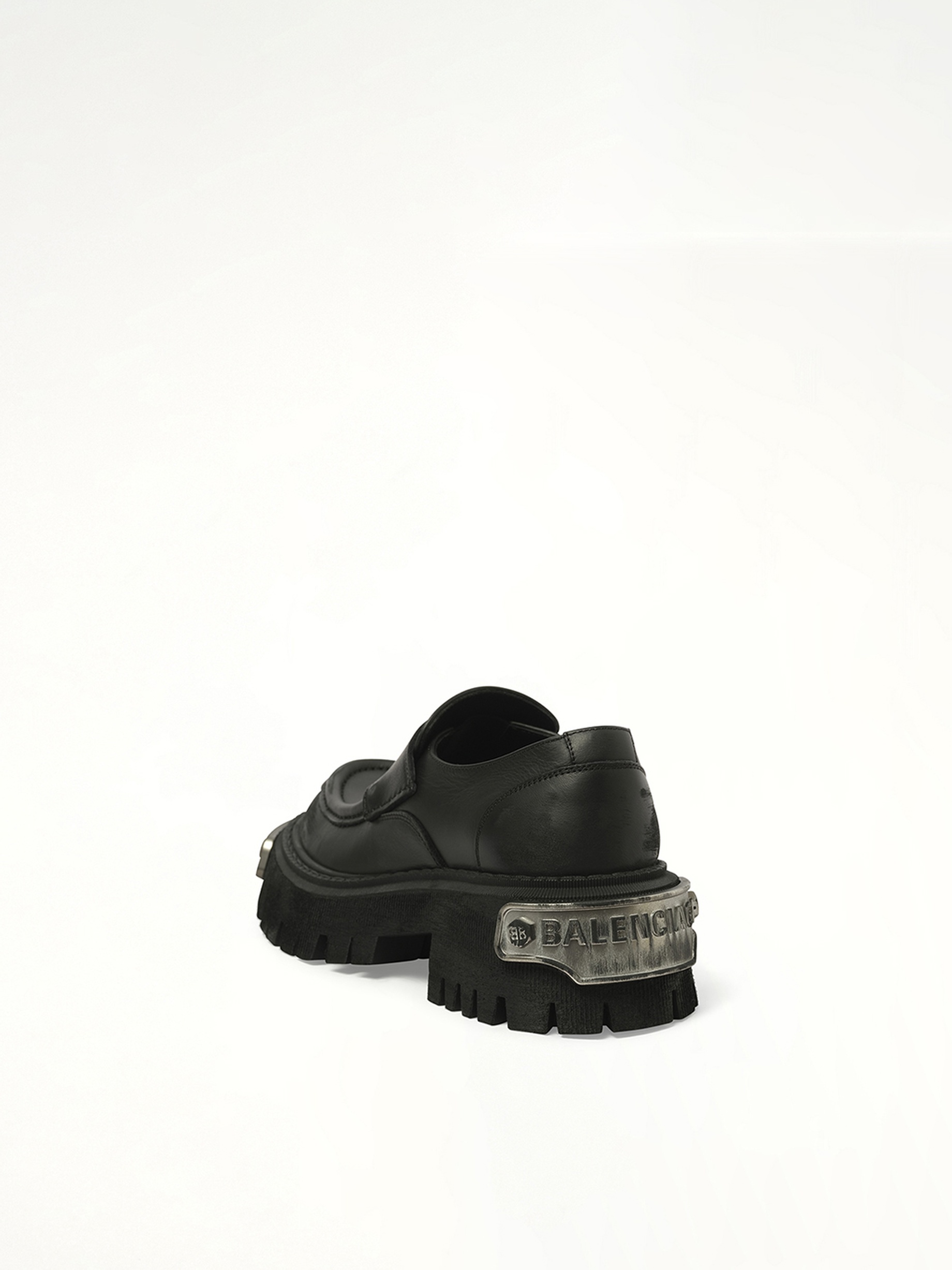 Tractor Loafer L20 in Black/Silver - 3