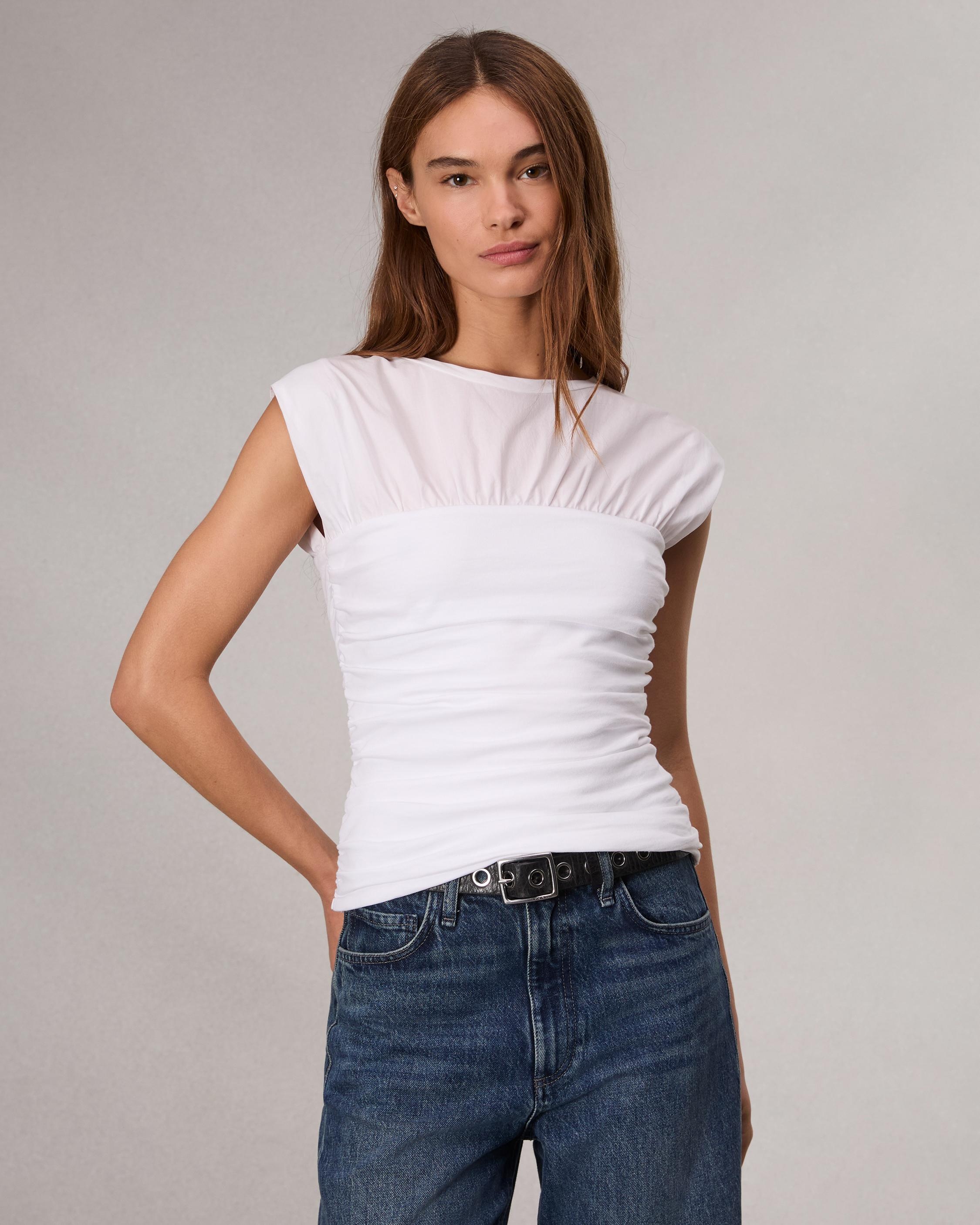 Mica Banded Cotton Top - 2