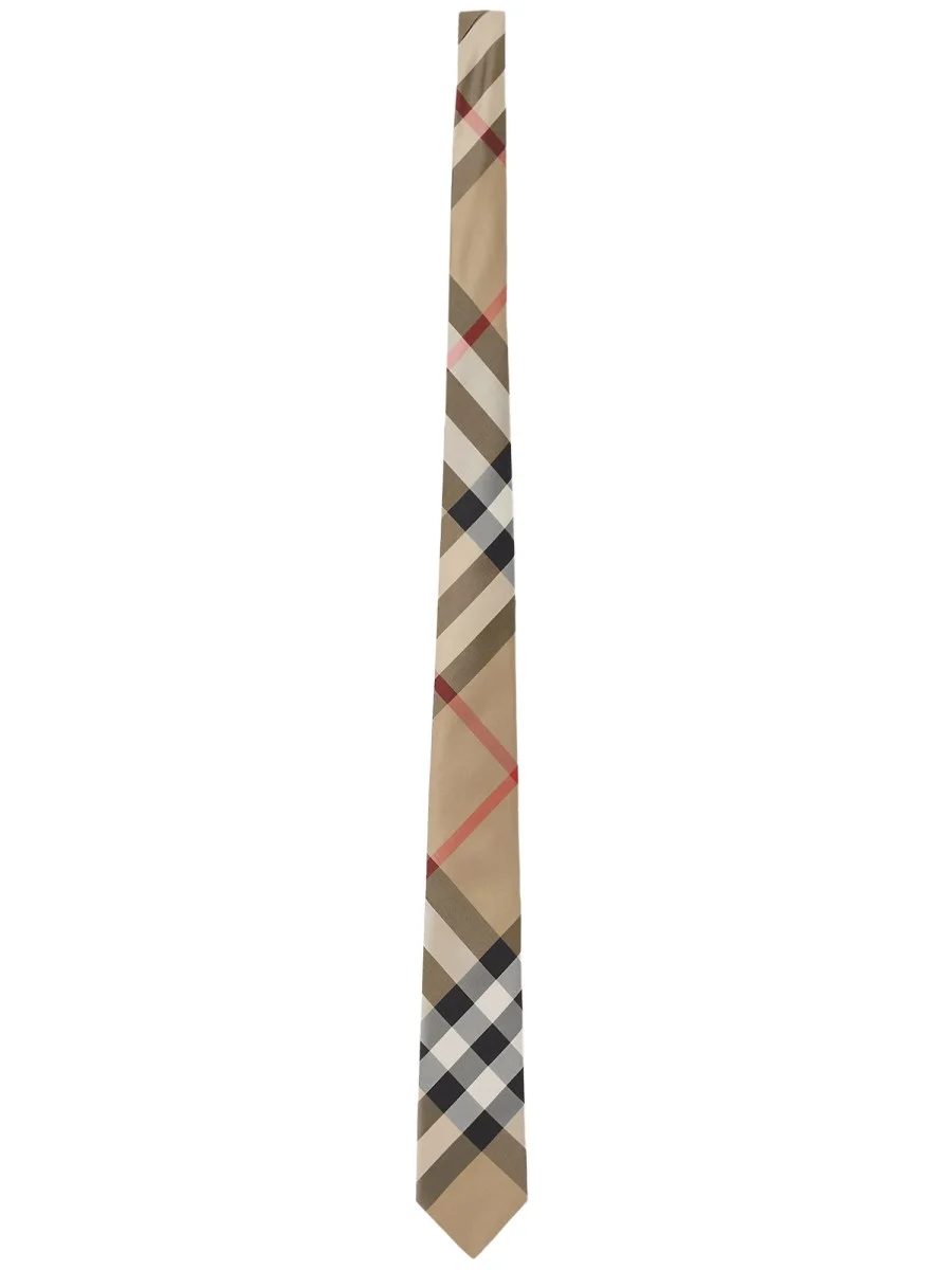 SILK CHECK TIE - 1
