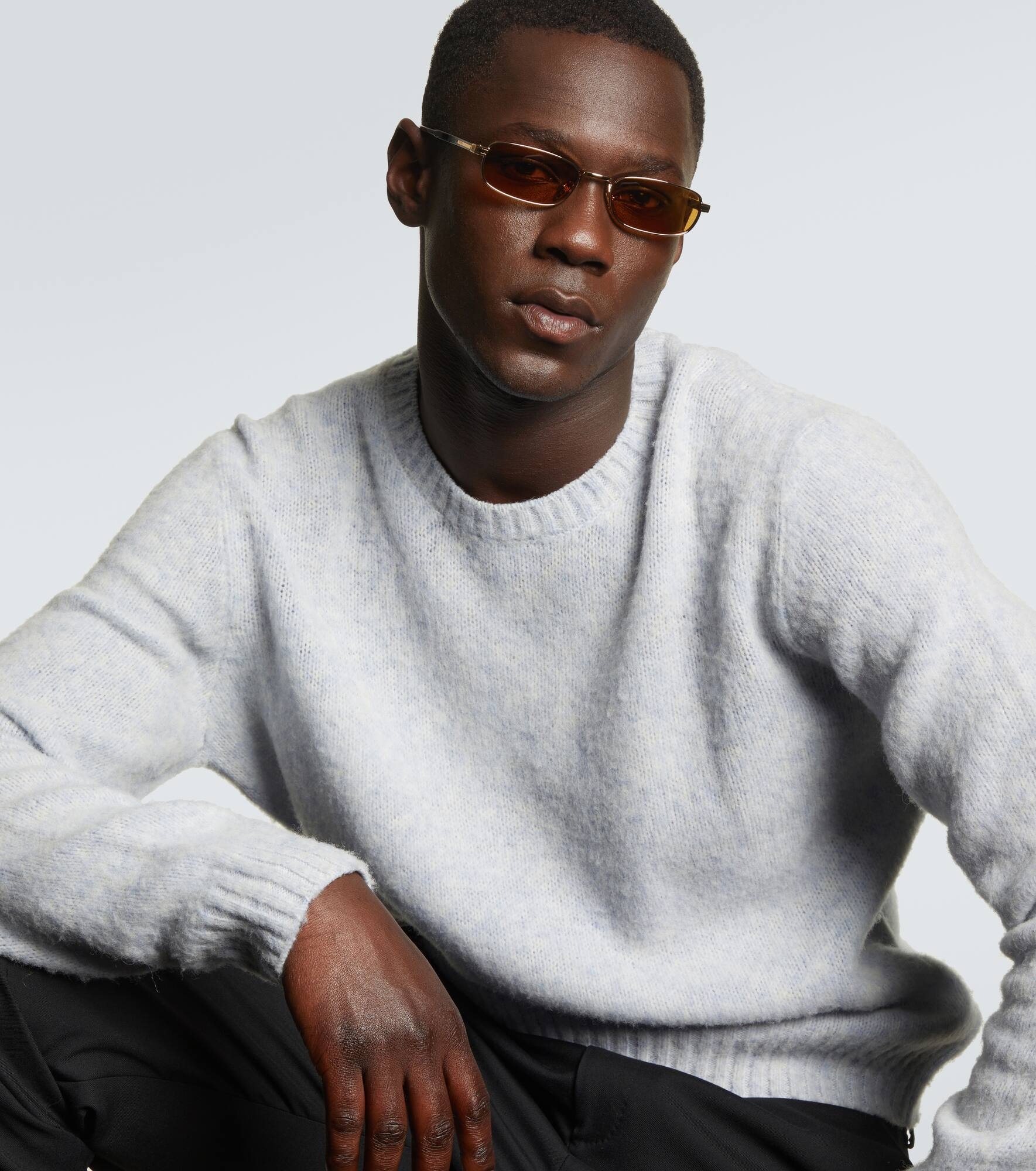 Logo rectangular sunglasses - 3